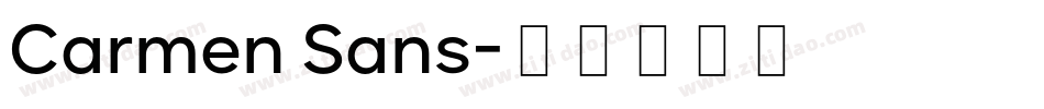 Carmen Sans字体转换